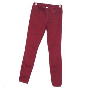 Women's Arizona Jean  Co. Maroon Red Jeans Size 0